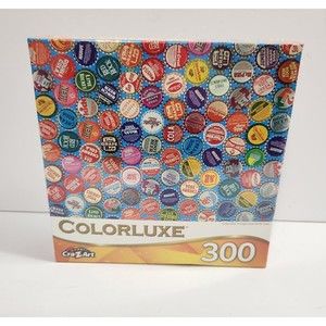 NEW Cra-Z-Art Colorluxe 300 Piece Jigsaw Puzzle "Vintage Soda Bottle Caps".